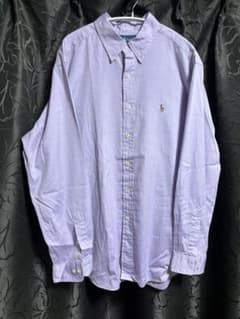 90s Ralph Lauren 長袖シャツ パープル クラシックフィットのサムネイル