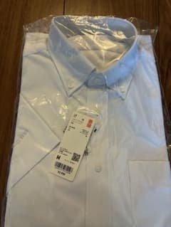 【新品】UNIQLO ドライノンアイロンジャージーシャツ Mのサムネイル
