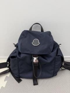 超美品 MONCLER DAUPHINE ネイビー ナイロン バックパック - メルカリ
