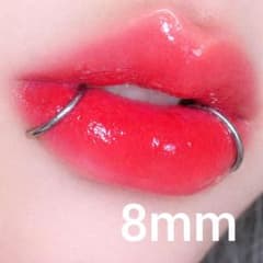 8mm　フェイク　リップピアス　口ピアス　パンク　韓国　Y2K　ロック