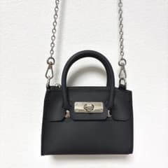 DEINET JELLYCHAIN MINI BAG IN BLACKショルダー