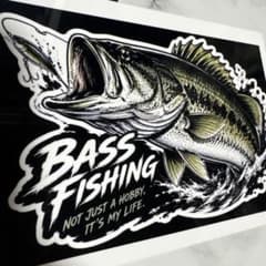 ブラックバス 高光沢透明シールのサムネイル