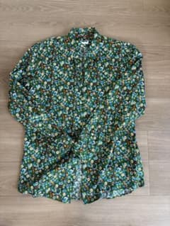 ZARA 花柄スリムフィットシャツ 48のサムネイル