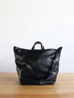 Aeta レザー ショルダートート　ブラックのサムネイル