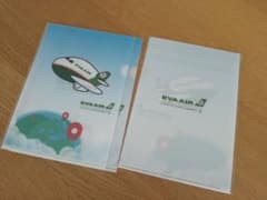 EVA AIR クリアファイル 3枚のサムネイル