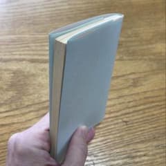 【2枚セット】文庫本ブックカバー NTラシャ（うすあさぎ） 紙製 無地のサムネイル