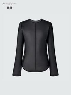 UNIQLO Mame Kurogouchi シアーT 長袖 ブラック