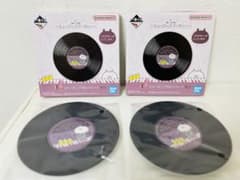 우사마루 뮤직 파티 레코드풍 멜라닌 플레이트 2장 세트