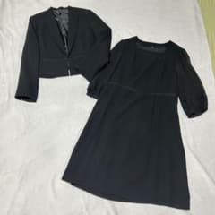【値下げ】喪服 礼服 ジャケット ワンピース レディース 黒 17号のサムネイル