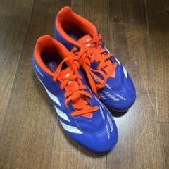 3F adidas Predator サッカーシューズ 青/ オレンジ 22 - メルカリ