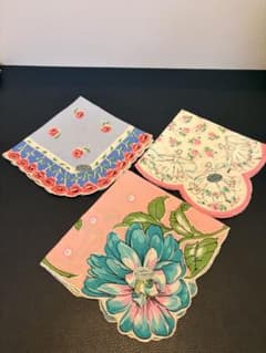 The LuRay Collection ハンカチ 3枚セット 花柄 バレエ