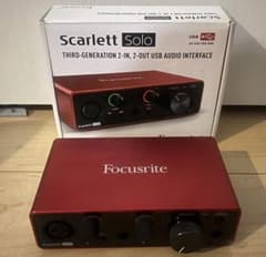 箱付きFOCUSRITE SCARLETT SOLO オーディオインターフェース