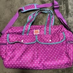 Gladly Gladee ボストンバッグ マザーズバッグ 星柄 パープルのサムネイル