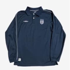イングランド代表　umbro アンブロ　ポロシャツ　ノームコアのサムネイル