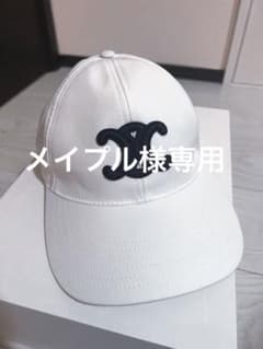 CELENE セリーヌ　トリオンフ　コットン　ベースボールキャップ　ホワイト　Sのサムネイル