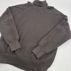 ストーンアイランド タートルネック ニット L グレー ウール セーター