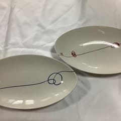 美濃焼　オーバル２枚セット　Sin zanのサムネイル