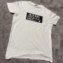 DIESEL ディーゼル ロゴプリント Tシャツ ホワイト メンズのサムネイル