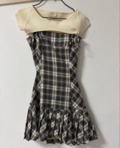 andmary Karen check mini dress Mサイズ - メルカリ