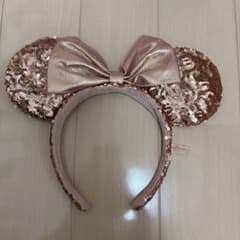 ディズニー カチューシャ ローズゴールド スパンコールのサムネイル