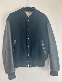 Golden Bear スタジャン 黒　70s 80s 無地のサムネイル