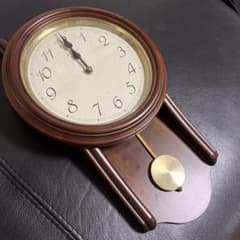 SEIKO 振り子時計 クォーツ式 木製 掛時計 ジャンク - メルカリ