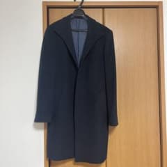 コムサデモードメン ネイビー チェスターコート - メルカリ