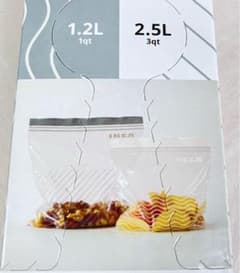 【匿名配送】IKEA イケア ジップバッグ 1.2L/2.5L 50枚のサムネイル
