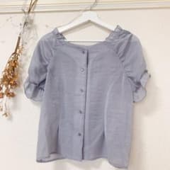 MAJESTIC LEGON*ヘルシーレースアップブラウス新品のサムネイル