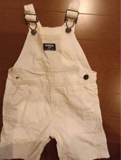 OshKosh B'gosh オーバーオール ホワイト 80cmのサムネイル
