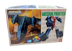 BANDAI☆1986年未使用 マシンロボ ブラックバードロボ J6 バンダイ 1986 マシンロボ メカファイター ブラックバードロボ 未組立