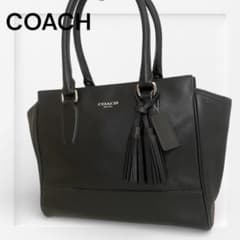 COACH コーチ ハンドバッグ キャリーオール レザー ブラック黒19891のサムネイル