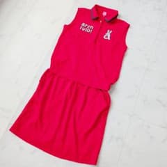 美品】archivio（アルチビオ）ワンピース ゴルフウェア レッド 赤