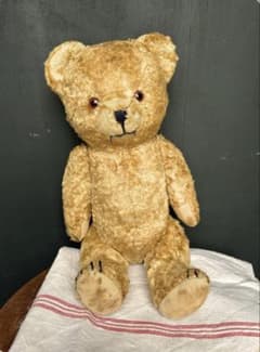 フランス アンティーク ゴージャスイエローベージュ ベア - メルカリ