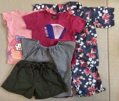 100cm Tシャツ 甚平 セット ラグマート　コンビミニのサムネイル