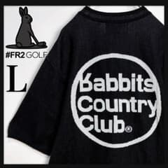 美品】FR2 GOLF 半袖ニット ゴルフウェア コットン サークルロゴ 即完