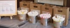 結婚式　レトロブリキバケツ 4点セット シャビー ジャンクガーデン ガーデニングのサムネイル