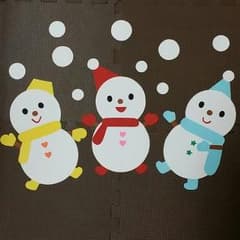 【壁面飾り】冬 雪だるま*°のサムネイル