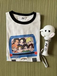 WEST. 唯一無二　ペンライト　バックカー　プリント　Tシャツ　セット WEST.唯一無二 Tシャツ&ペンライト セット - メルカリ