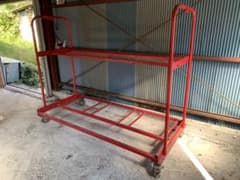 ☆業務用 タイヤラック 展示棚 2段式 収納棚 赤 大型 Used☆ ☆業務用 タイヤラック 展示棚 2段式 収納棚 赤 大型 Used☆ - メルカリ