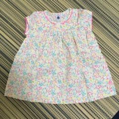 値下げ！プチバトー　チュニック ワンピース 80のサムネイル