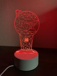 BTS 防弾少年団 3色 LED ナイトライト  アクリル ホームルームのサムネイル