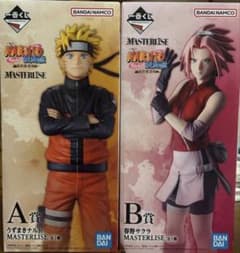 이치 반 쿠지 NARUTO 풍영 탈환편 나루토 & 사쿠라 피규어 세트