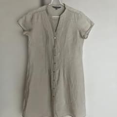 LAURA ASHLEY ベージュ 半袖チュニック サイズ11のサムネイル