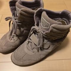 SKECHERS スエード ハイカットスニーカー ベージュのサムネイル