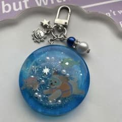 3 レジン シャカシャカキーホルダー シェイカー 海 犬 魚 夏 男の子