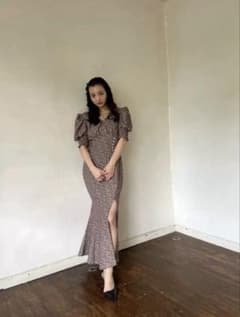 rosy luce ヴィンテージフラワードレス Sサイズ ※丈詰めあり※