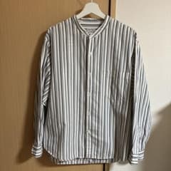 Steven Alan ストライプノーカラーシャツのサムネイル