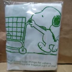 SNOOPY レジ袋風エコバッグ ホワイトのサムネイル