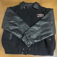 CANADA SPORTSWEAR レザースタジャン 黒 - メルカリ